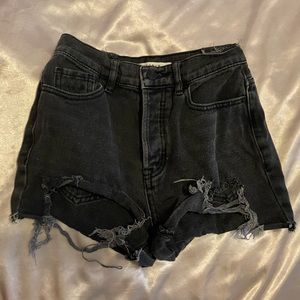 Pacsun Distressed Grey Jean Shorts size 00/22